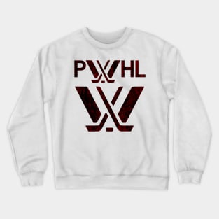 Distresed red Montreal pwhl logo Crewneck Sweatshirt